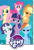 Size: 335x496 | Tagged: safe, derpibooru import, applejack, fluttershy, pinkie pie, rainbow dash, rarity, twilight sparkle, twilight sparkle (alicorn), alicorn, earth pony, pegasus, pony, unicorn, g4, female, folded wings, grin, group, logo, mane six, mare, my little pony logo, official, open mouth, open smile, poster, smiling, wings