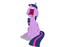 Size: 4000x3000 | Tagged: safe, artist:vvolllovv, derpibooru import, edit, editor:wardex101, twilight sparkle, twilight sparkle (alicorn), alicorn, pony, the point of no return, female, high res, nose in the air, open mouth, simple background, sitting, solo, transparent background, uvula, vector, vector edit, volumetric mouth