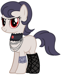 Size: 1280x1587 | Tagged: safe, artist:venomtwt-artistowo, derpibooru import, oc, earth pony, pony, choker, female, mare, simple background, solo, transparent background