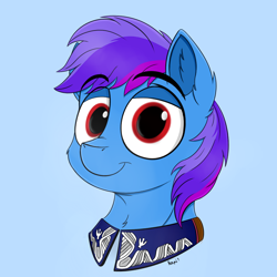 Size: 900x900 | Tagged: safe, artist:rapid9, derpibooru import, oc, oc only, pegasus, pony, bust, digital art, male, portrait, smiling, stallion