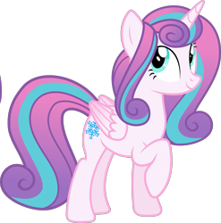 Size: 2963x3000 | Tagged: safe, artist:shakespearicles, artist:whalepornoz, derpibooru import, princess flurry heart, alicorn, pony, fanfic:cat's cradle, female, fimfiction, folded wings, full body, high res, hooves, horn, mare, older, older flurry heart, princess, raised hoof, raised leg, royalty, show accurate, simple background, smiling, solo, standing, tail, transparent background, wings