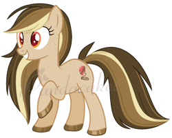 Size: 1600x1280 | Tagged: safe, artist:ipandacakes, derpibooru import, oc, earth pony, pony, female, mare, offspring, parent:applejack, parent:doctor whooves, simple background, solo, transparent background