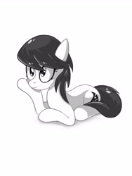 Size: 3543x4724 | Tagged: safe, artist:elstiv, derpibooru import, oc, oc only, earth pony, pony, earth pony oc, eyelashes, female, lying down, mare, prone, simple background, solo, white background