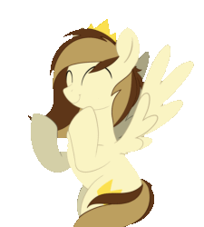 Size: 1800x2000 | Tagged: safe, artist:allyster-black, derpibooru import, oc, oc only, oc:prince whateverer, pegasus, clapping, clapping ponies, crown, jewelry, male, regalia, simple background, solo, stallion, transparent background