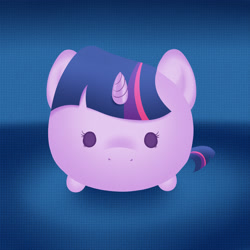 Size: 3000x3000 | Tagged: safe, artist:zigrock, derpibooru import, twilight sparkle, unicorn twilight, pony, unicorn, beady eyes, blob, blob ponies, female, horn, looking at you, mare, solo, tsum tsum