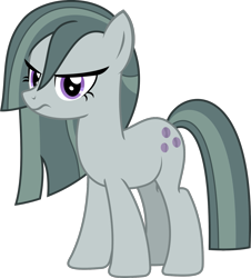 Size: 1261x1395 | Tagged: safe, alternate version, artist:sketchmcreations, derpibooru import, marble pie, earth pony, pony, alternate hairstyle, angry, female, frown, mare, personality swap, pi day, simple background, transparent background, vector