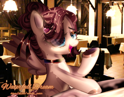 Size: 902x703 | Tagged: safe, artist:miioko, derpibooru import, oc, oc only, pegasus, pony, choker, eyelashes, female, hoof polish, indoors, mare, pegasus oc, solo