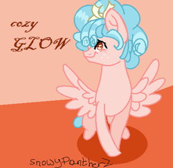 Size: 436x424 | Tagged: safe, artist:sunniesfunthecupcake, derpibooru import, cozy glow, pegasus, pony, solo