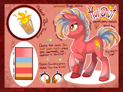 Size: 2224x1668 | Tagged: safe, artist:mychelle, derpibooru import, oc, oc:hot shot, earth pony, pony, female, mare, reference sheet, solo