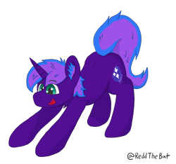 Size: 1984x1859 | Tagged: safe, artist:reddthebat, ponerpics import, oc, pony, unicorn, male, solo, stallion, stretching