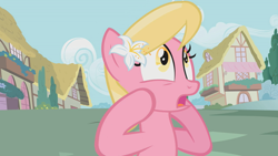 Size: 800x450 | Tagged: safe, derpibooru import, edit, edited screencap, screencap, lily, lily valley, earth pony, pony, series:what's missing?, solo, spot the difference