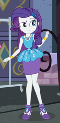 Size: 445x901 | Tagged: safe, derpibooru import, edit, edited screencap, screencap, rarity, better together, equestria girls, street chic, clothes, cropped, female, rarity peplum dress, solo