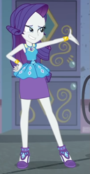 Size: 409x793 | Tagged: safe, derpibooru import, edit, edited screencap, screencap, rarity, better together, equestria girls, street chic, clothes, cropped, female, rarity peplum dress, solo