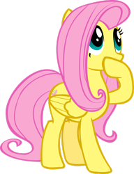 Size: 2147x2792 | Tagged: safe, artist:triox404, derpibooru import, fluttershy, pegasus, pony, season 1, sonic rainboom (episode), female, high res, mare, simple background, solo, transparent background, vector