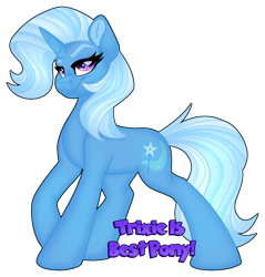 Size: 1280x1338 | Tagged: safe, artist:missbramblemele, derpibooru import, trixie, pony, unicorn, best pony, bestest best pony, looking at you, simple background, smiling, solo, transparent background