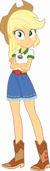 Size: 6000x20170 | Tagged: safe, artist:twilirity, derpibooru import, applejack, equestria girls, legend of everfree, .svg available, absurd resolution, camp everfree outfits, cowboy hat, freckles, hat, inkscape, legs, simple background, solo, stetson, transparent background, vector