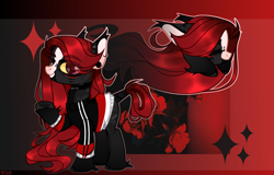 Size: 3984x2546 | Tagged: safe, artist:miioko, derpibooru import, oc, oc only, earth pony, pony, abstract background, bust, choker, clothes, duo, ear piercing, earring, earth pony oc, female, grin, jewelry, mare, piercing, smiling, tail, tail wrap