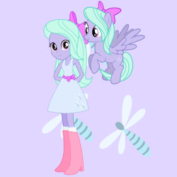 Size: 894x894 | Tagged: safe, artist:media1997, derpibooru import, flitter, pegasus, pony, equestria girls, bare shoulders, belt, boots, bow, bowtie, clothes, dress, high heel boots, pants, shirt, shoes, skirt, sleeveless, socks, solo, tanktop