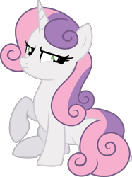 Size: 3768x5046 | Tagged: safe, artist:kojibiose, derpibooru import, sweetie belle, pony, unicorn, absurd resolution, female, frown, full body, hooves, horn, mare, older, older sweetie belle, raised hoof, raised leg, show accurate, simple background, sitting, solo, sweetie belle is not amused, tail, transparent background, two toned mane, two toned tail, unamused, vector