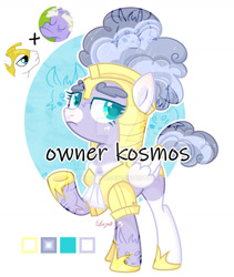 Size: 1280x1517 | Tagged: safe, artist:hoochuu, artist:lazuli0209, derpibooru import, randolph, oc, pony, abstract background, base used, eyelashes, helmet, hoof shoes, reference sheet, royal guard, screencap reference, simple background, white background