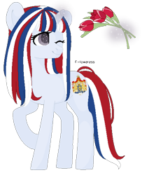 Size: 454x559 | Tagged: safe, artist:fioweress, derpibooru import, pony, flower, nation ponies, netherlands, ponified, simple background, solo, transparent background, tulip