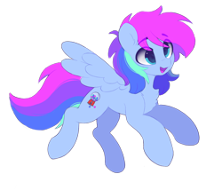 Size: 1112x950 | Tagged: safe, artist:flixanoa, derpibooru import, oc, oc only, oc:bubblegum blast, oc:schelenki, pegasus, pony, bubblegum, chest fluff, coloured mouth, cross-eyed, cute, derp, ear fluff, ears, eye clipping through hair, femboy, floating, floppy ears, flying, food, gum, happy, male, neon, simple background, solo, transparent background, wings