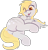 Size: 1747x1811 | Tagged: safe, artist:rhythmpixel, derpibooru import, derpy hooves, pegasus, pony, :p, bubble butt, butt, dock, female, lineless, looking back, lying down, mare, on side, plot, simple background, solo, tail, tongue, tongue out, transparent background