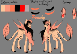 Size: 2849x2000 | Tagged: safe, artist:peachyminnie, derpibooru import, oc, oc only, pegasus, pony, duo, female, gray background, mare, pegasus oc, simple background, wings