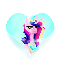 Size: 2000x2400 | Tagged: safe, artist:peachyminnie, derpibooru import, princess cadance, alicorn, pony, bust, eyelashes, female, jewelry, mare, peytral, simple background, solo, tiara, transparent background