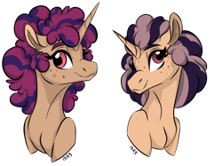 Size: 2732x2048 | Tagged: safe, artist:ask-y, derpibooru import, oc, oc only, pony, unicorn, bust, female, freckles, horn, mare, parent:hoo'far, parent:saffron masala, simple background, transparent background, unicorn oc