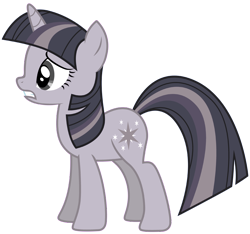 Size: 3752x3509 | Tagged: safe, alternate version, artist:estories, artist:wardex101, derpibooru import, edit, twilight sparkle, unicorn twilight, pony, unicorn, discorded, discorded twilight, sad, simple background, transparent background, twilight tragedy, vector