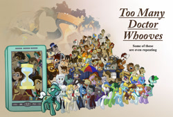 Size: 1024x692 | Tagged: safe, artist:fhoenox, derpibooru import, doctor whooves, pony, equestria girls, box, crossover, cutie mark, docs in a box, doctor who, doctor whooves adventures, doctor whooves and assistant, hourglass, in a box, phone, pony in a box, silhouette, tardis, the 25 doctors, umbrella