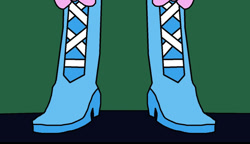 Size: 828x477 | Tagged: safe, artist:teentitansfan201, derpibooru import, pinkie pie, equestria girls, boots, feet, high heel boots, shoes, simple background, solo, transparent background