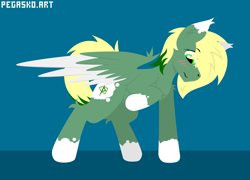 Size: 2496x1796 | Tagged: safe, artist:pegasko, derpibooru import, oc, oc only, pegasus, blushing, lineless, looking down, pegasus oc, simple background, solo, vector