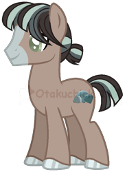 Size: 575x792 | Tagged: safe, artist:otakuchicky1, derpibooru import, oc, oc:ash slate, earth pony, pony, male, offspring, parent:marble pie, parent:trouble shoes, parents:marbleshoes, simple background, solo, stallion, transparent background