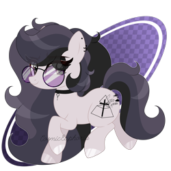 Size: 3000x3000 | Tagged: safe, artist:cosmiceuphoria, derpibooru import, oc, oc only, oc:cosmic euphoria, earth pony, pony, base used, glasses, high res, simple background, solo, transparent background