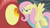 Size: 1280x720 | Tagged: safe, derpibooru import, screencap, basil, fluttershy, dragon, pegasus, pony, dragonshy, season 1, angry, badass, duo, eye contact, female, flutterbadass, looking at each other, looking at someone, male, mare, narrowed eyes, stare, the stare