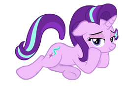 Size: 5000x3500 | Tagged: safe, derpibooru import, starlight glimmer, pony, unicorn, disembodied tail, female, mare, simple background, solo, transparent background