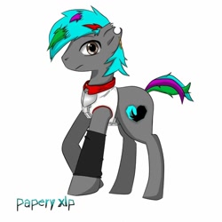Size: 1000x1000 | Tagged: safe, artist:papery xlp, derpibooru import, oc, oc only, oc:papery xlp, earth pony, pony, male, simple background, solo, stallion, white background