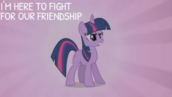 Size: 1280x720 | Tagged: safe, derpibooru import, edit, edited screencap, editor:quoterific, screencap, twilight sparkle, unicorn twilight, pony, unicorn, season 2, the return of harmony, female, grin, mare, smiling, solo, text