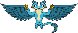Size: 2426x1026 | Tagged: safe, artist:horsesplease, gallus, griffon, aquila, heraldry, heresy, imperium, male, multiple heads, paint tool sai, simple background, spread wings, two heads, two-headed eagle, warhammer (game), warhammer 40k, white background, wings
