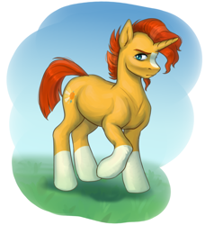 Size: 1114x1222 | Tagged: safe, artist:tigra0118, derpibooru import, sunburst, pony, unicorn, digital art, grass, looking at you, male, simple background, solo, stallion, white background