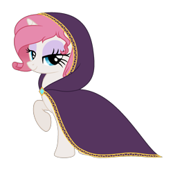Size: 1749x1717 | Tagged: safe, artist:cindydreamlight, derpibooru import, oc, oc only, pony, unicorn, cloak, clothes, female, lidded eyes, looking at you, mare, simple background, smiling, smiling at you, solo, transparent background