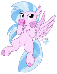 Size: 1487x1937 | Tagged: safe, artist:rainbow eevee, derpibooru import, silverstream, hippogriff, cute, diastreamies, simple background, solo, transparent background, vector