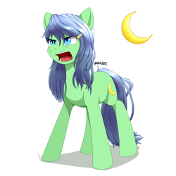 Size: 1500x1500 | Tagged: safe, artist:nihithebrony, derpibooru import, oc, oc only, oc:scrying mind, earth pony, pony, angry, commission, earth pony oc, female, open mouth, simple background, solo, white background