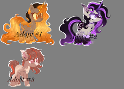 Size: 4409x3150 | Tagged: safe, artist:louyalpha, artist:meimisuki, derpibooru import, oc, oc only, earth pony, pony, unicorn, adoptable, base used, gray background, lava lamp, simple background