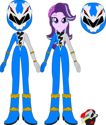 Size: 1921x2265 | Tagged: safe, artist:dustinwatsongkx, derpibooru import, starlight glimmer, equestria girls, blue ranger, kishiryu sentai ryusoulger, power rangers, power rangers dino fury, simple background, super sentai, transparent background