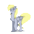 Size: 1080x1080 | Tagged: safe, artist:witchtaunter, derpibooru import, derpy hooves, pegasus, pony, animated, bouncing, chest fluff, cute, dancing, derpabetes, ear fluff, ears, eyebrows, eyebrows visible through hair, eyes closed, featured image, female, folded wings, full body, gif, happy, hoof fluff, hooves, loop, mare, raised hoof, raised leg, shadow, simple background, smiling, solo, tail, transparent background, wings