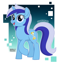 Size: 1100x1200 | Tagged: safe, artist:g4lleon, derpibooru import, minuette, pony, unicorn, happy, looking at someone, looking at you, picture, smiling, smiling at you