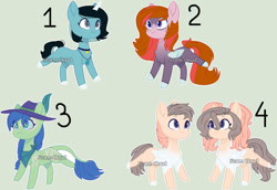 Size: 1024x704 | Tagged: safe, artist:stormcloud-yt, derpibooru import, oc, oc only, earth pony, pegasus, pony, unicorn, base used, choker, earth pony oc, female, hat, horn, mare, pegasus oc, simple background, unicorn oc